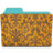 folder damask tangerine